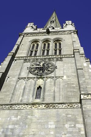church tower and pinnacleの写真素材