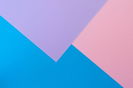 Blue, lilac and pink background Divided by three colored sections. Backgrounds, textures.の写真素材