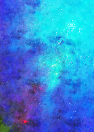 HQ Watercolor Galaxy Nebula Backgroundの写真素材