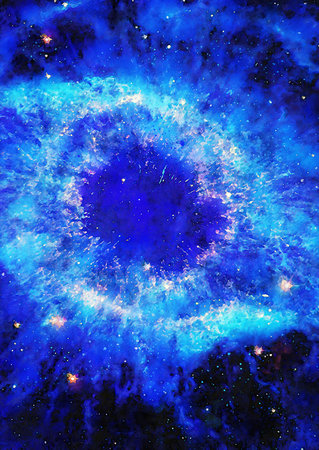 HQ Watercolor Galaxy Nebula Background