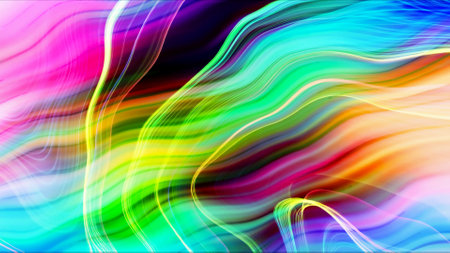 HQ Watercolor Galaxy Nebula Backgroundの写真素材