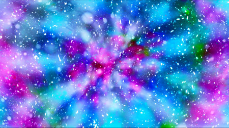 HQ Watercolor Galaxy Nebula Backgroundの写真素材