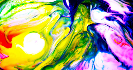 HQ Watercolor Galaxy Nebula Backgroundの写真素材
