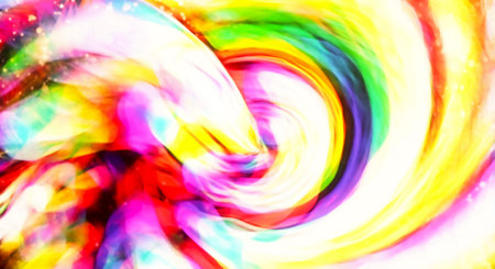 HQ Watercolor Galaxy Nebula Backgroundの写真素材