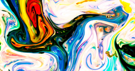 HQ Watercolor Galaxy Nebula Backgroundの写真素材