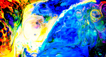HQ Watercolor Galaxy Nebula Backgroundの写真素材