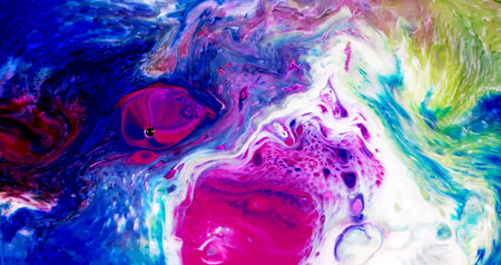 HQ Watercolor Galaxy Nebula Backgroundの写真素材