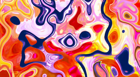 HQ Watercolor Galaxy Nebula Backgroundの写真素材
