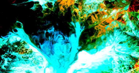 HQ Watercolor Galaxy Nebula Backgroundの写真素材