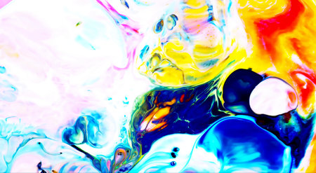HQ Watercolor Galaxy Nebula Backgroundの写真素材