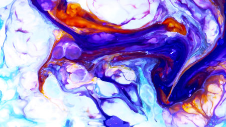HQ Watercolor Galaxy Nebula Backgroundの写真素材