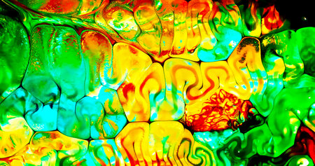 HQ Watercolor Galaxy Nebula Backgroundの写真素材