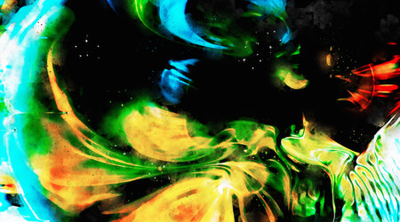 Abstract Watercolor Backgroundの写真素材