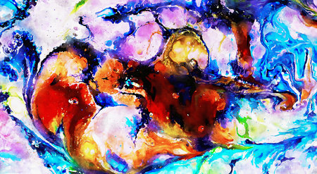 Abstract Watercolor Backgroundの写真素材