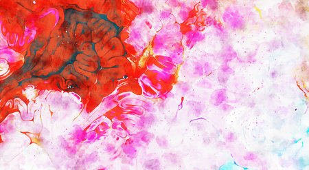 Abstract Watercolor Backgroundの写真素材