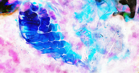Abstract Watercolor Backgroundの写真素材