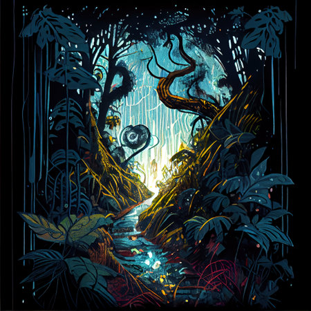 Jungle Path Illustration
