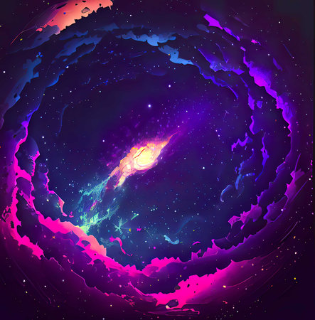 Abstract Space Galaxy Nebula Backgroundの素材