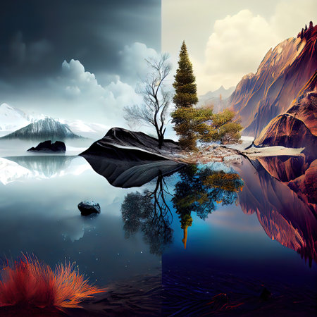 Beautiful Nature Wallpaper illustration for your project needs.の素材
