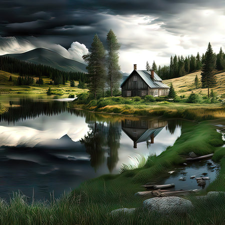 Beautiful Nature Wallpaper illustration for your project needs.の素材