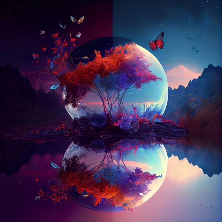 Beautiful Magical Nature illustration for your project needs.の素材