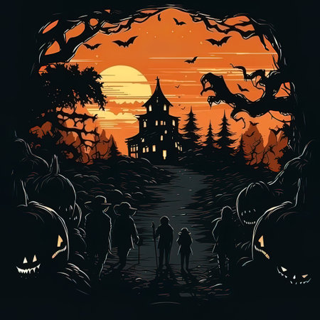 Spooky Scene - Halloween Wallpaperの素材