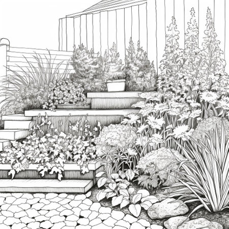 Garden Coloring Pagesの素材