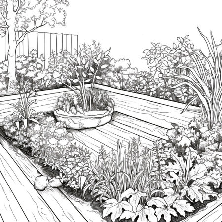Garden Coloring Pagesの素材