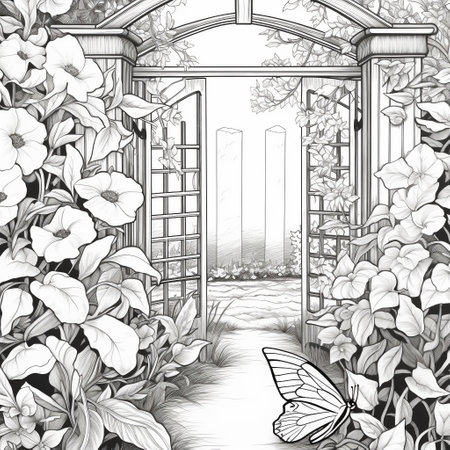 Garden Coloring Pagesの素材