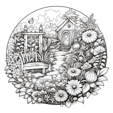 Garden Coloring Pagesの素材