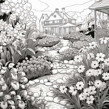 Garden Coloring Pagesの素材