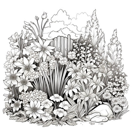 Garden Coloring Pagesの素材