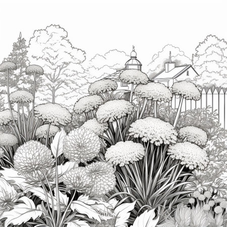 Garden Coloring Pagesの素材