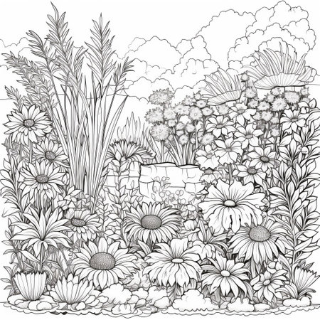 Garden Coloring Pagesの素材
