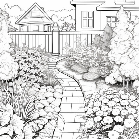 Garden Coloring Pagesの素材