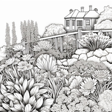 Garden Coloring Pagesの素材
