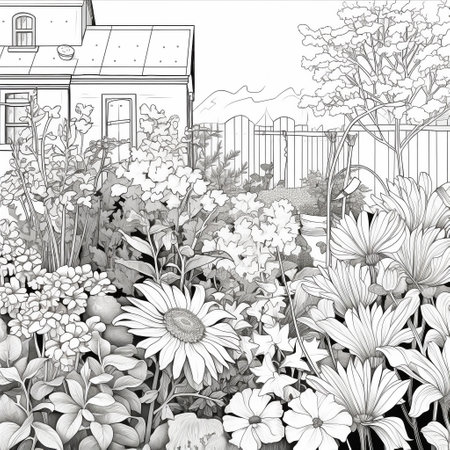 Garden Coloring Pagesの素材