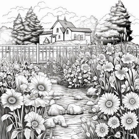 Garden Coloring Pagesの素材