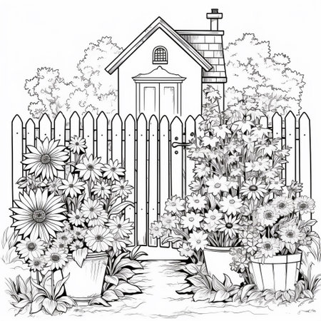 Garden Coloring Pagesの素材