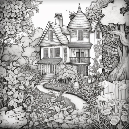 Garden Coloring Pagesの素材