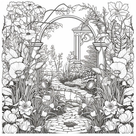 Garden Coloring Pagesの素材