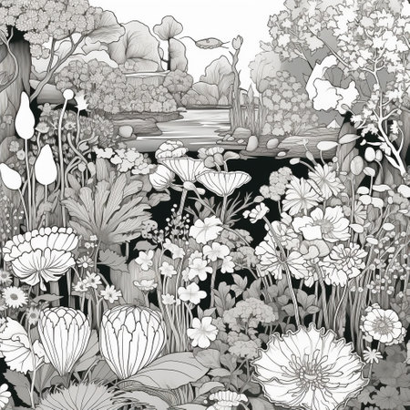 Garden Coloring Pagesの素材