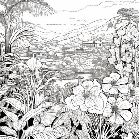 Garden Coloring Pagesの素材