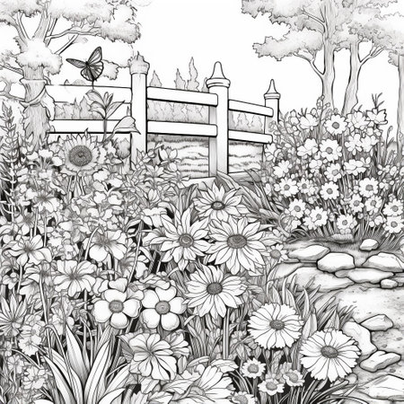 Garden Coloring Pagesの素材