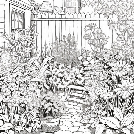 Garden Coloring Pagesの素材