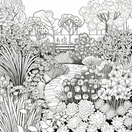 Garden Coloring Pagesの素材