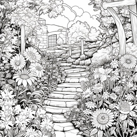 Garden Coloring Pagesの素材
