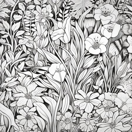 Garden Coloring Pagesの素材