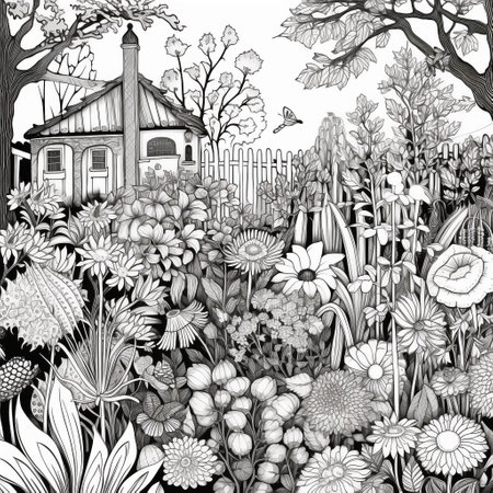 Garden Coloring Pagesの素材
