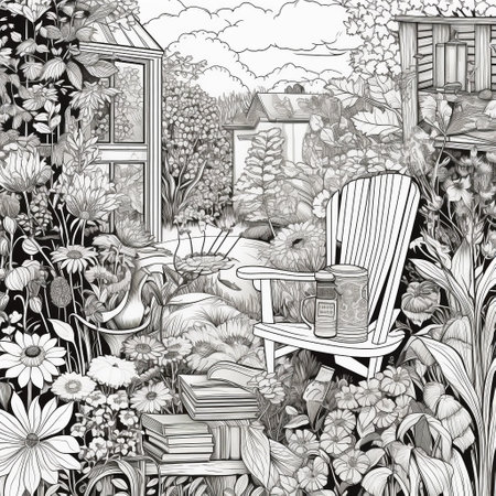 Garden Coloring Pagesの素材